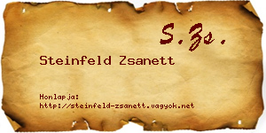Steinfeld Zsanett névjegykártya